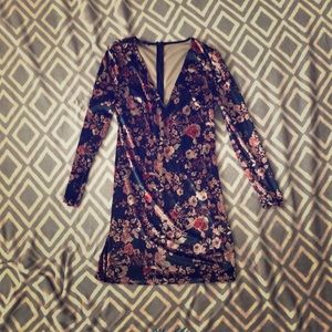 Floral Velvet dress